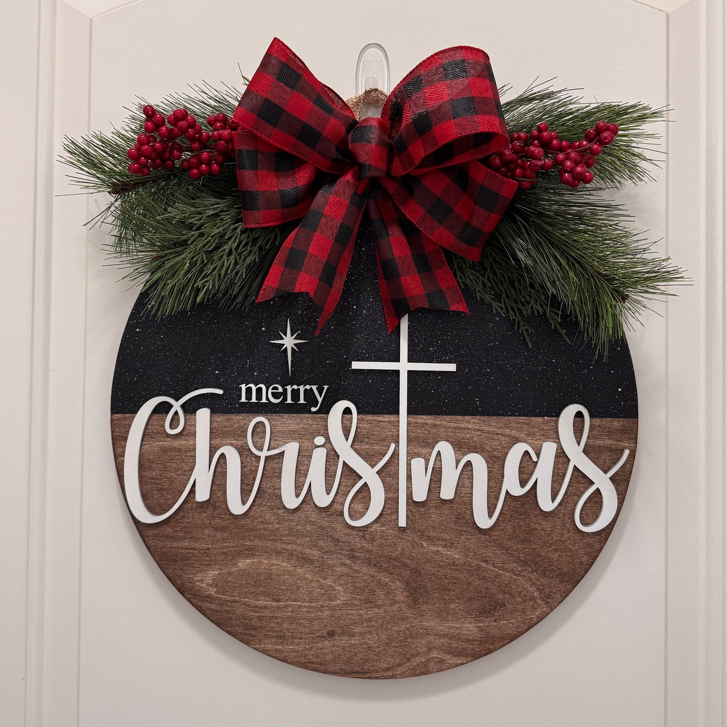 Door Hanger - Merry Christmas North Star