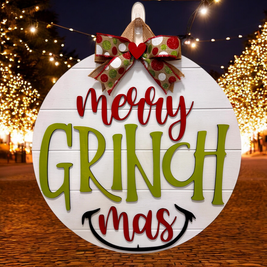 Door Hanger - Merry Grinch-Mas!