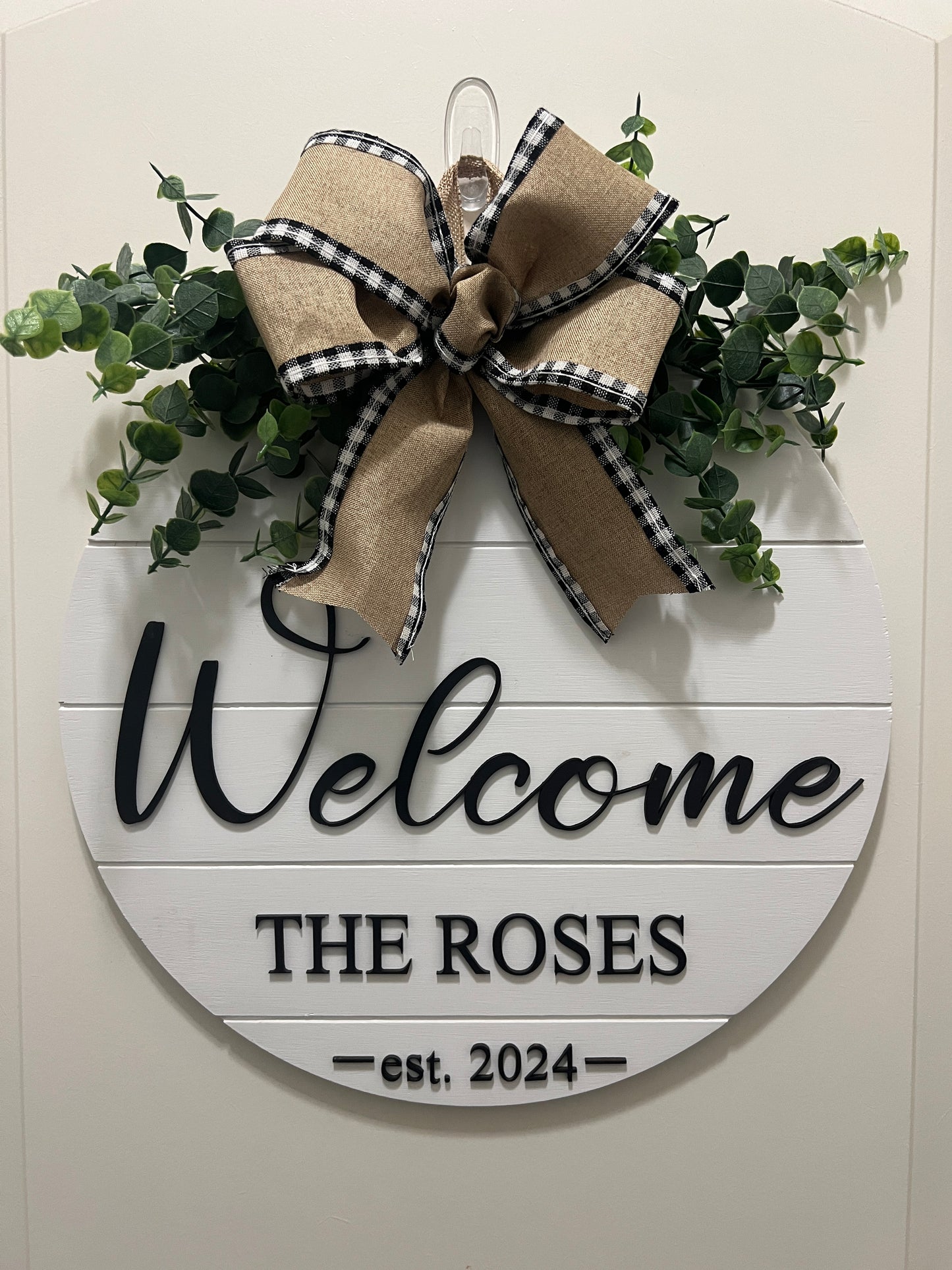 Door Sign - Personalized - Welcome