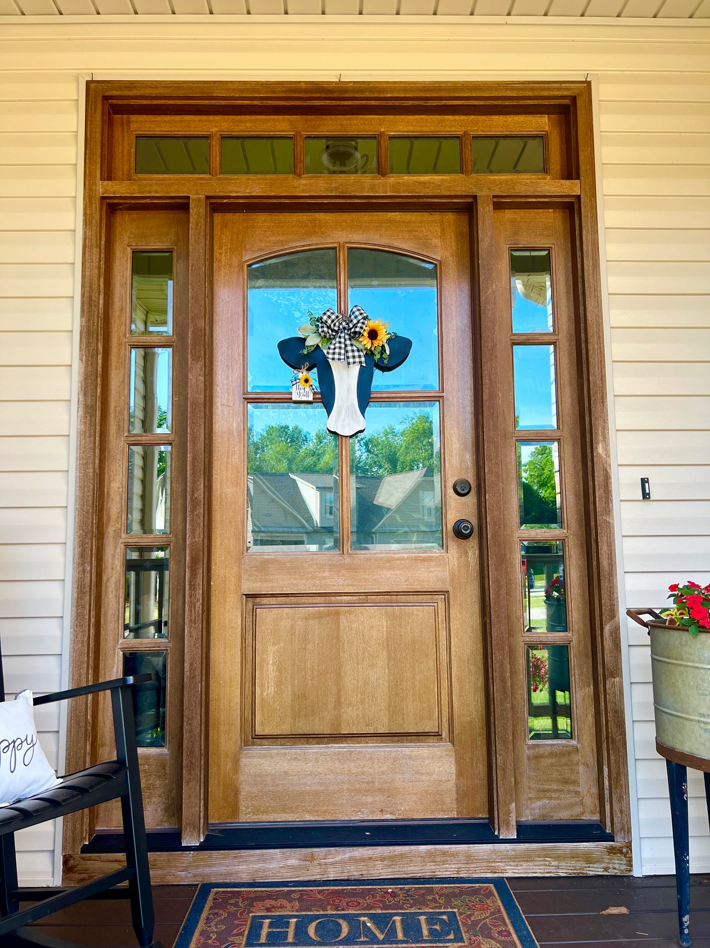 Dottie - Rustic Cow Head Door Hanger