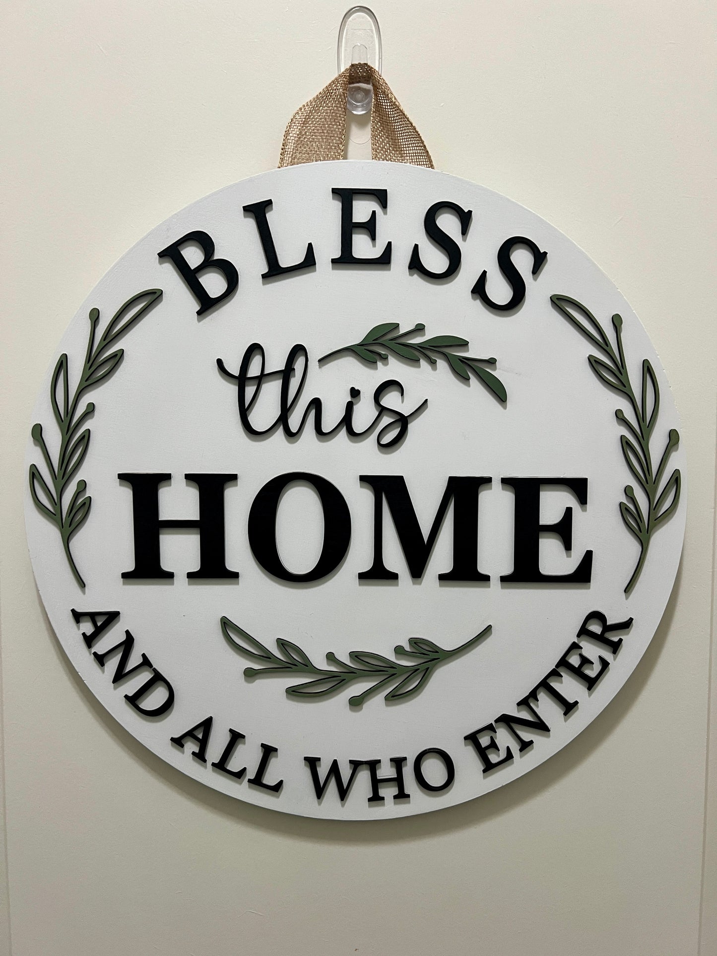 Door Sign - Bless This Home