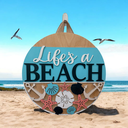 Door Hanger - Life’s a Beach