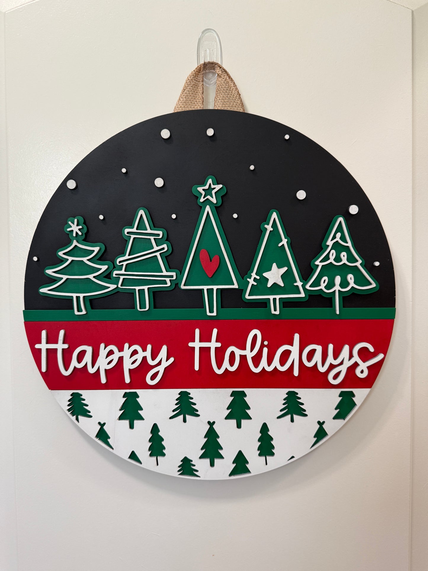 Door Hanger - Happy Holidays