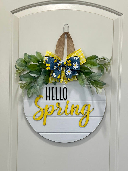 Door Hanger - Hello Spring!