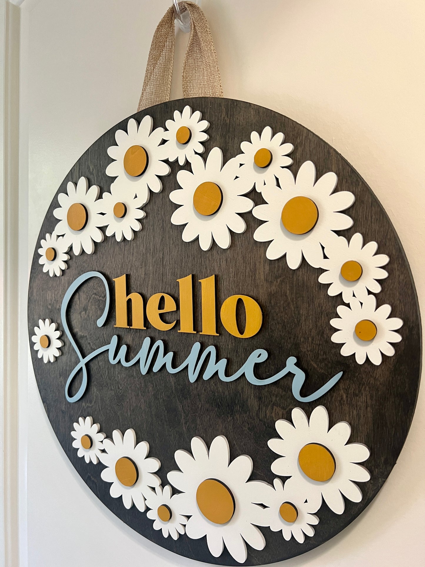 Door Hanger - Hello Summer - Daisy