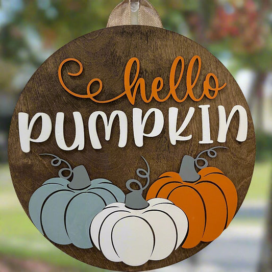 Door Hanger - Hello Pumpkin