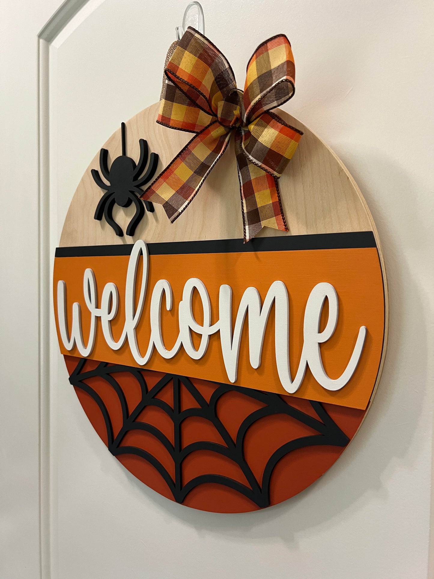 Door Hanger - Welcome (Spider Web)