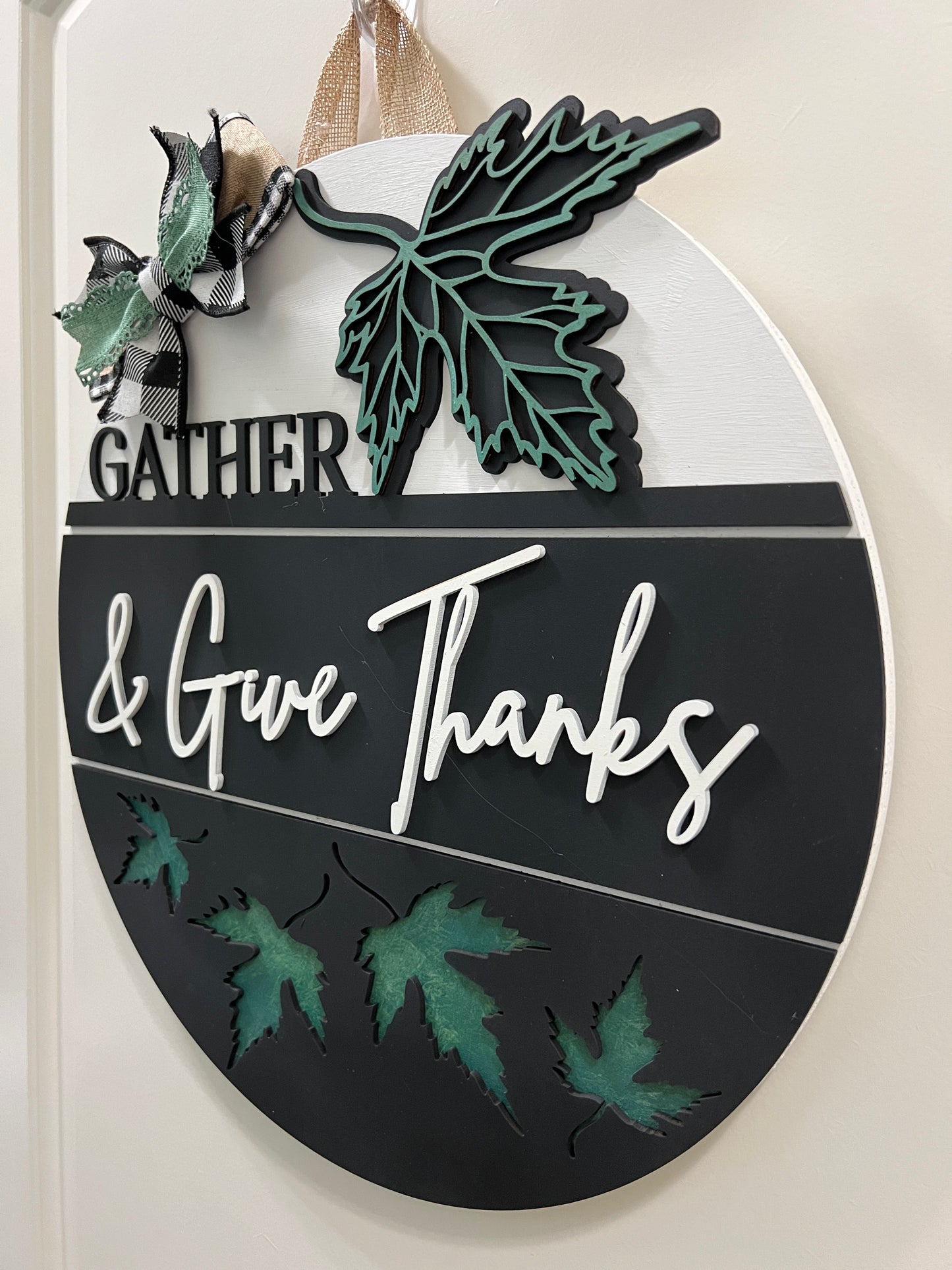 Door Hanger - Gather and Give Thanks