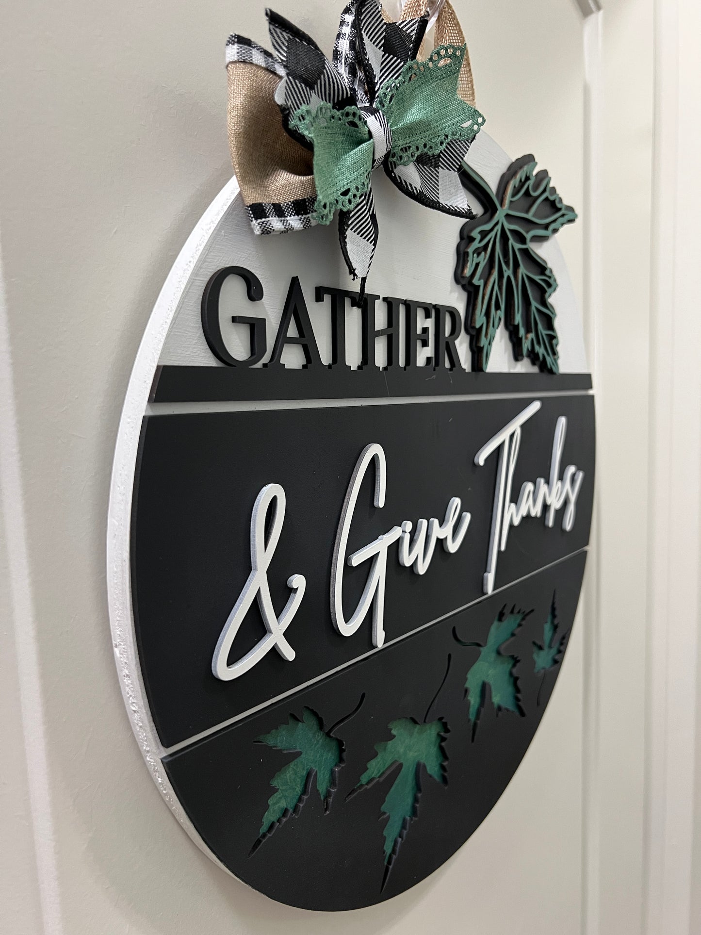 Door Hanger - Gather and Give Thanks